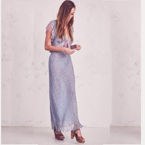 LoveShackFancy Lillian Dress Veranda blue Floral - Picture 3 of 8